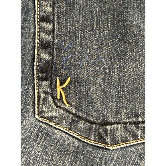 Kut Jeans Wm's Denim Jeans Sz 20W, 5 Pkt Katy, Boyfriend, Dk Blue, Distressed - Picture 9 of 9